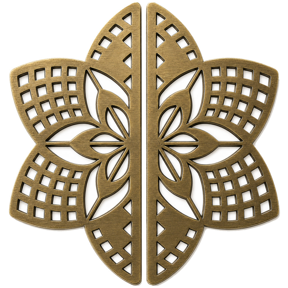 Allied Premium Main Door Handle | Decorative Mandala Design | Luxury Entrance Door Hardware | Stylish & Durable Door Handle Code - D01