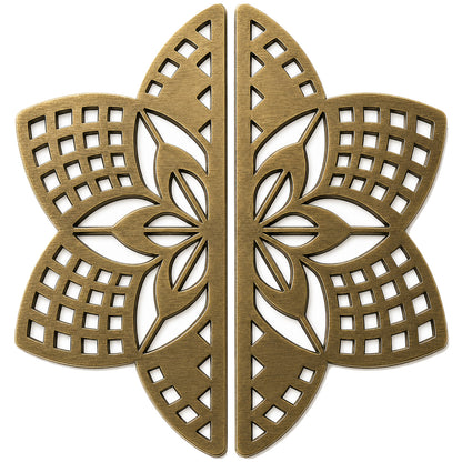 Allied Premium Main Door Handle | Decorative Mandala Design | Luxury Entrance Door Hardware | Stylish & Durable Door Handle Code - D01