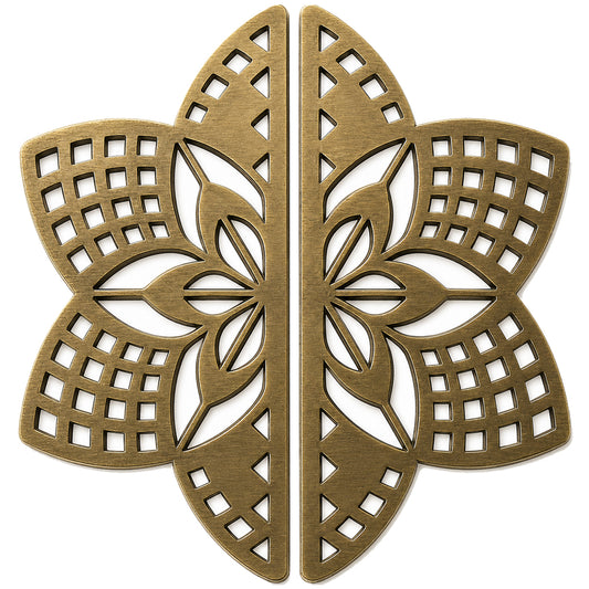 Allied Premium Main Door Handle | Decorative Mandala Design | Luxury Entrance Door Hardware | Stylish & Durable Door Handle Code - D01