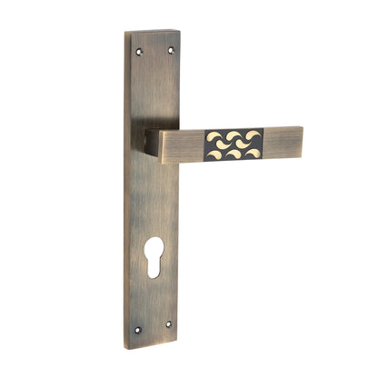 Allied  Brass Mortise Handle Set with CY Lock Body | 3 Keys | 60 mm One Side Knob Cylinder | Code - BM05