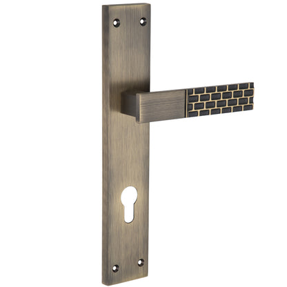 Allied  Brass Mortise Handle Set with CY Lock Body | 3 Keys | 60 mm One Side Knob Cylinder | Code - BM10