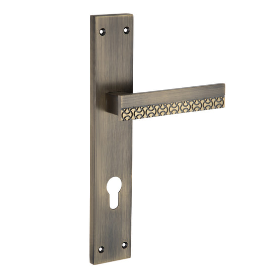 Allied  Brass Mortise Handle Set with CY Lock Body | 3 Keys | 60 mm One Side Knob Cylinder | Code - BM13