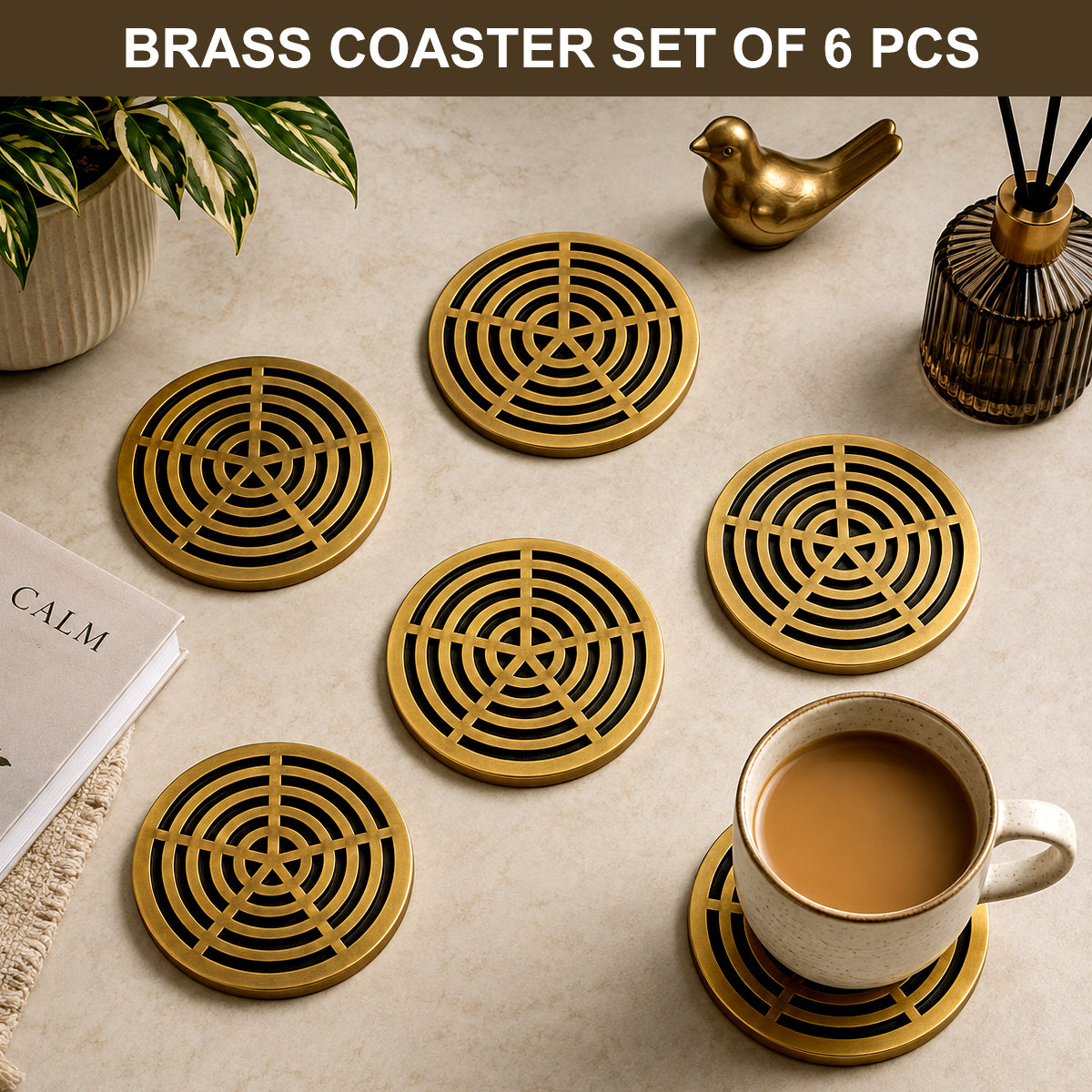 Brass  coaster C8103 - 1
