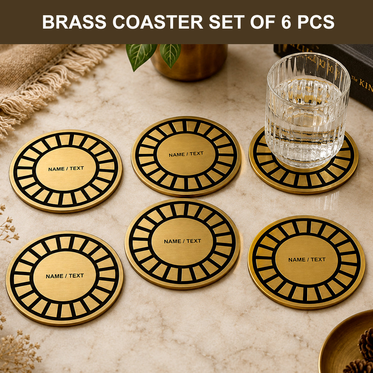 Brass  coaster C8104 - 1