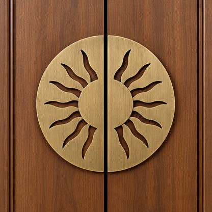 Allied Premium Main Door Handle | Decorative Mandala Design | Luxury Entrance Door Hardware | Stylish & Durable Door Handle Code - D02