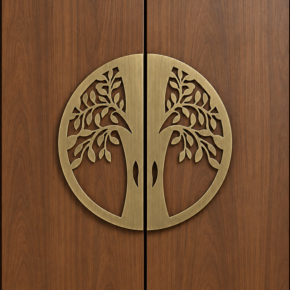 Allied Premium Main Door Handle | Decorative Mandala Design | Luxury Entrance Door Hardware | Stylish & Durable Door Handle Code - D 12