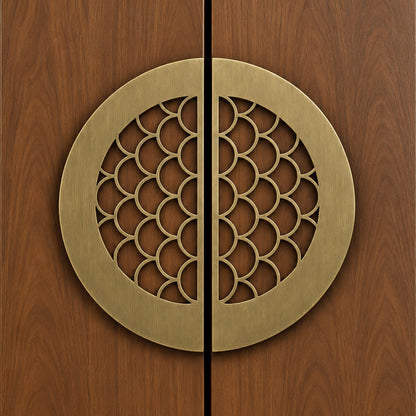 Allied Premium Main Door Handle | Decorative Mandala Design | Luxury Entrance Door Hardware | Stylish & Durable Door Handle Code - D 19