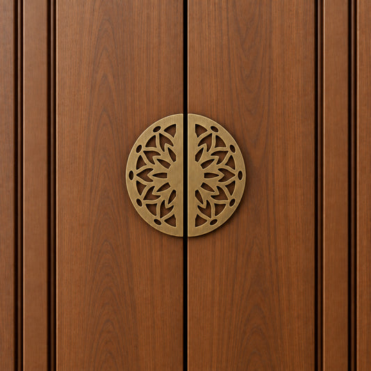 Allied Premium Main Door Handle | Decorative Mandala Design | Luxury Entrance Door Hardware | Stylish & Durable Door Handle Code - D 20