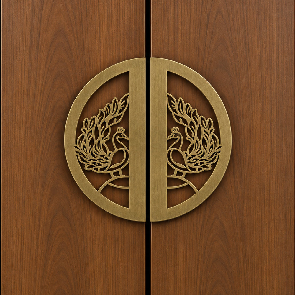 Allied Premium Main Door Handle | Decorative Mandala Design | Luxury Entrance Door Hardware | Stylish & Durable Door Handle Code - D 23