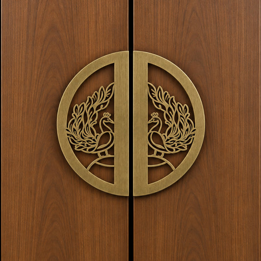 Allied Premium Main Door Handle | Decorative Mandala Design | Luxury Entrance Door Hardware | Stylish & Durable Door Handle Code - D 23