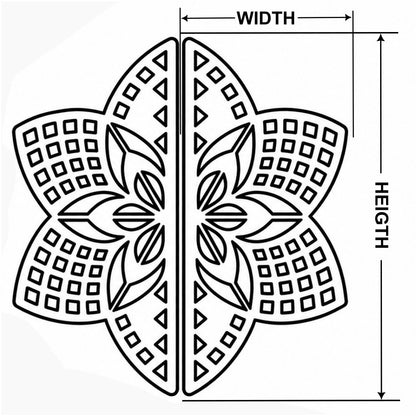 Allied Premium Main Door Handle | Decorative Mandala Design | Luxury Entrance Door Hardware | Stylish & Durable Door Handle Code - D01