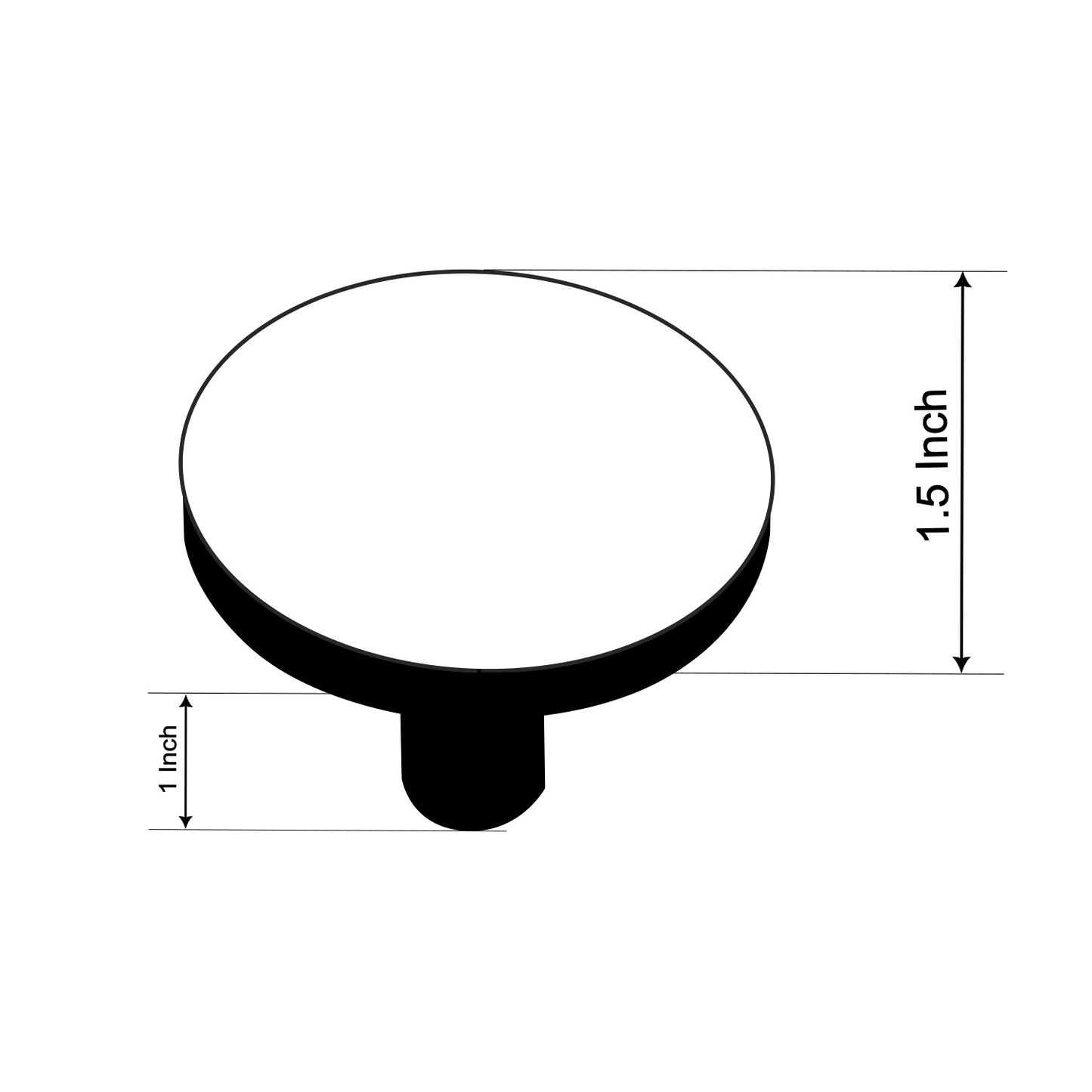 Allied Stainless Steel Round Knob
